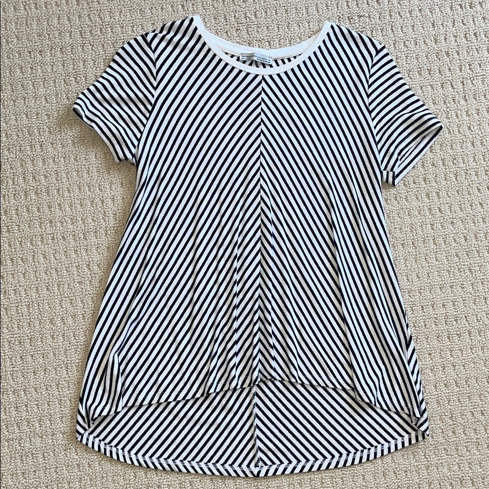 Zara High-Low Short Sleeve Top